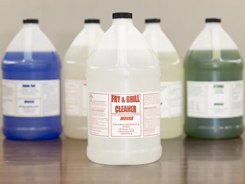 Professional fry and grill cleaner for kitchen equipment maintenance